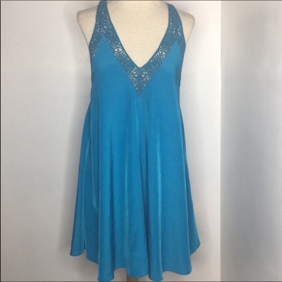 Lovers + Friends Dresses & Skirts - Lovers and friends Hulu tropical blue sundress